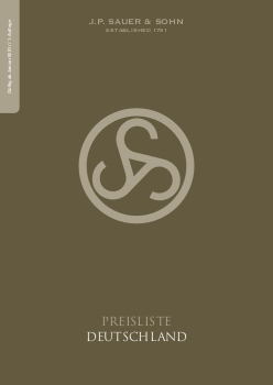 J.P. Sauer & Sohn Preisliste Katalog Deutschland