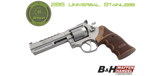 Spohr 285 UNIVERSAL Stainless 5 Zoll Revolver .357 Magnum B&H Exklusiv