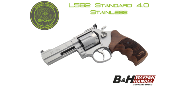 Spohr 4 Zoll Revolver L562 Standard 4.0 stainless .357 Magnum