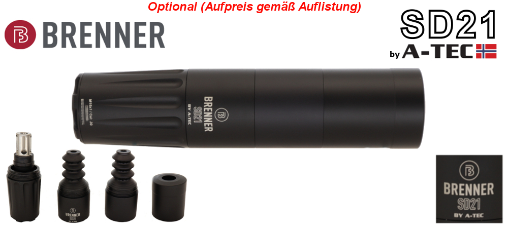 Komplettset Aufpreis- Option: Brenner Schalldmpfer SD21