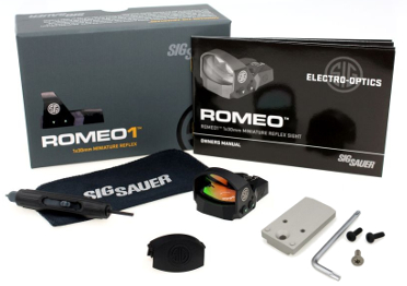 Sig Sauer Romeo1 Rotpunkt Visier Reflexvisier Adapter P226 P220 X Silber