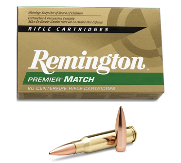 Remington Premier Match 52gr. Sierra Matchking hollow-point boat-tail
