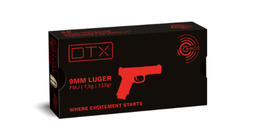 Geco Kurzwaffenpatrone 9mm Luger Vollmantel 7,5 Gramm White Box FMJ