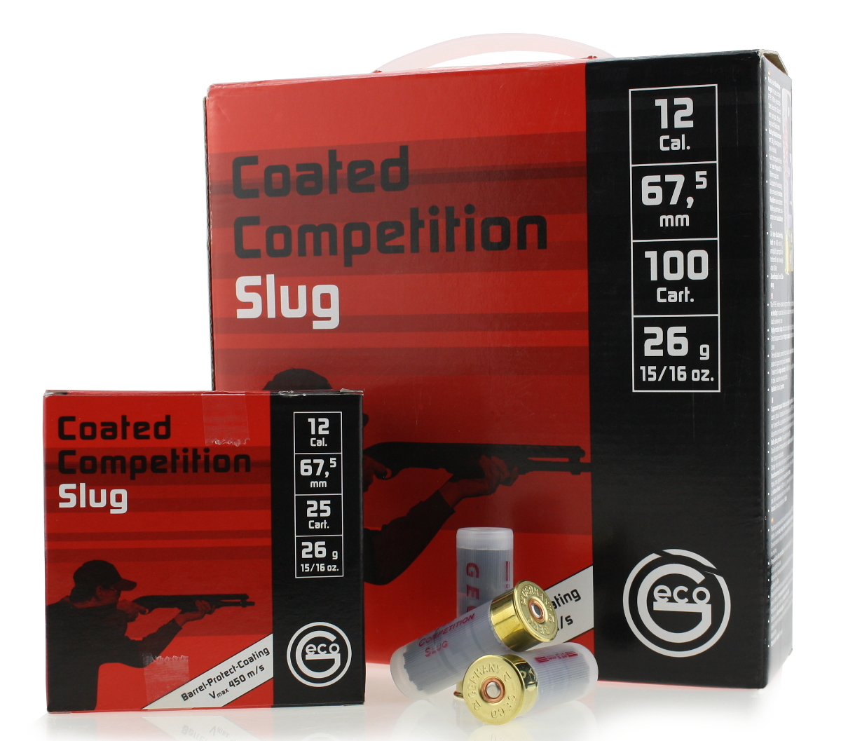 Geco 12/67,5 Coated Competition Slugs Black 26g