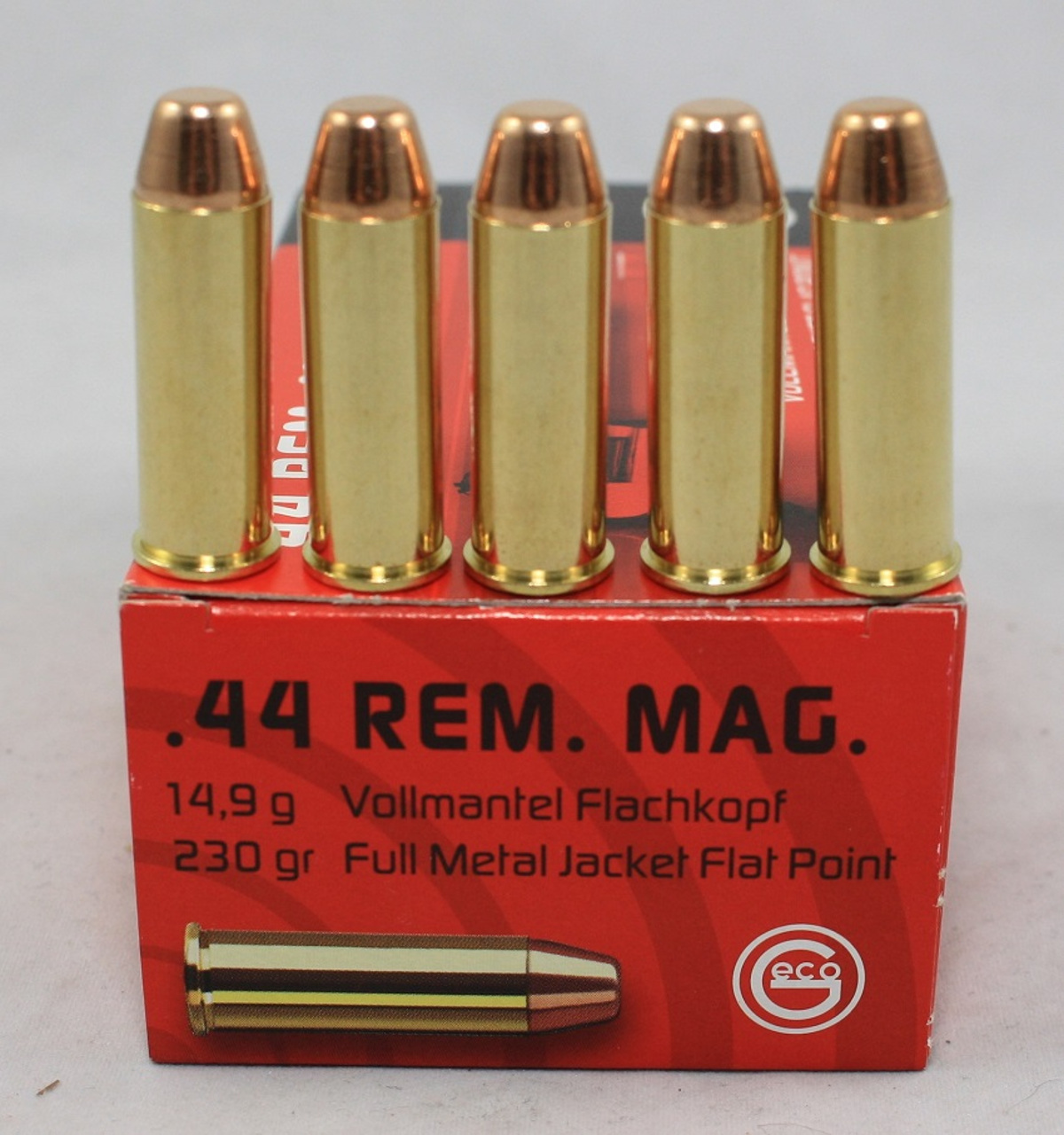 Geco .44 Magnum FMJ Flat 230gr.