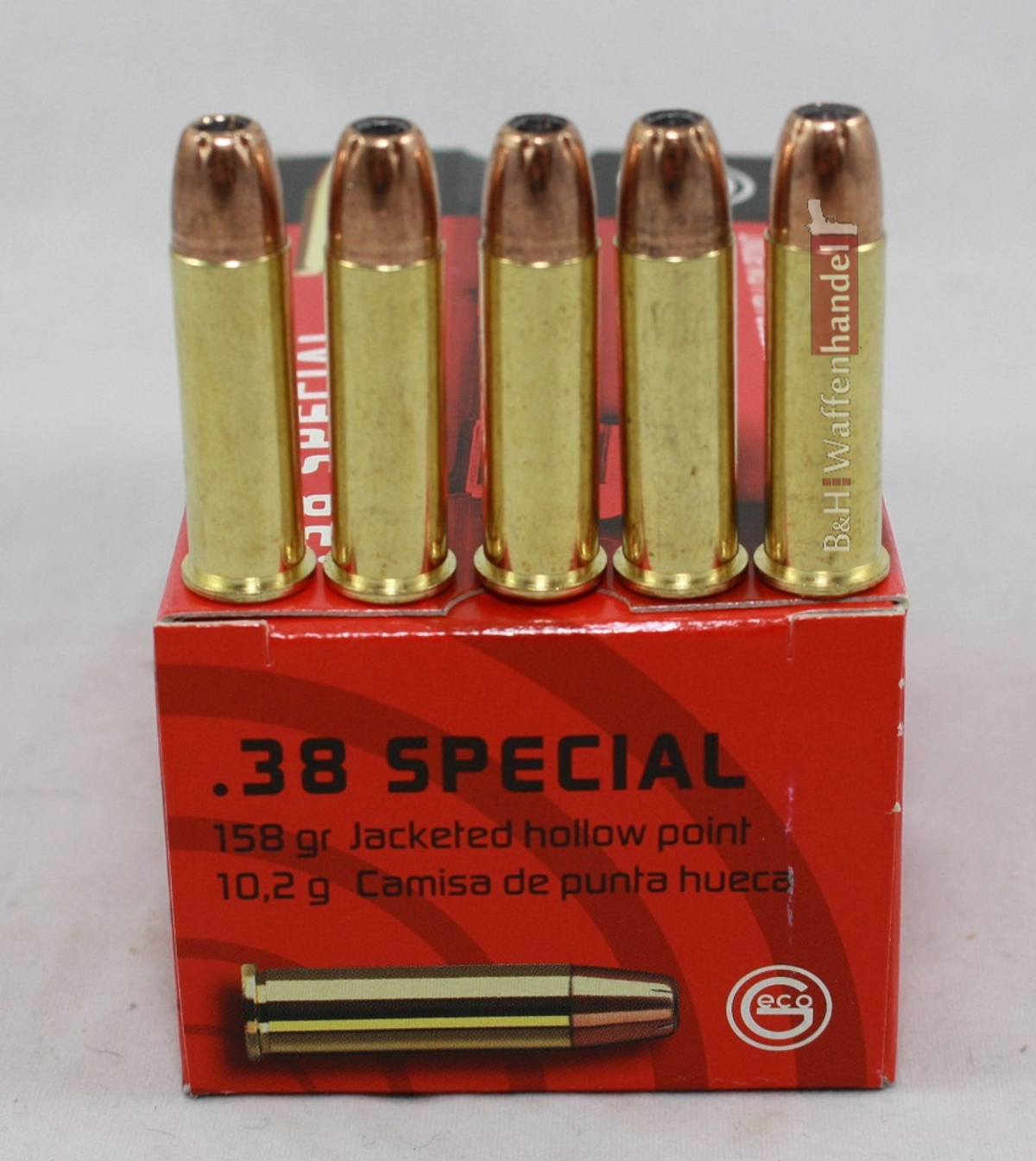 Geco .38 Special JHP 158gr.