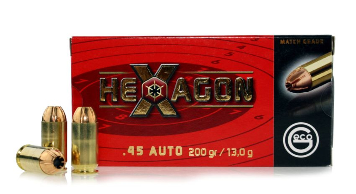 Geco .45 Auto Hexagon 200gr.