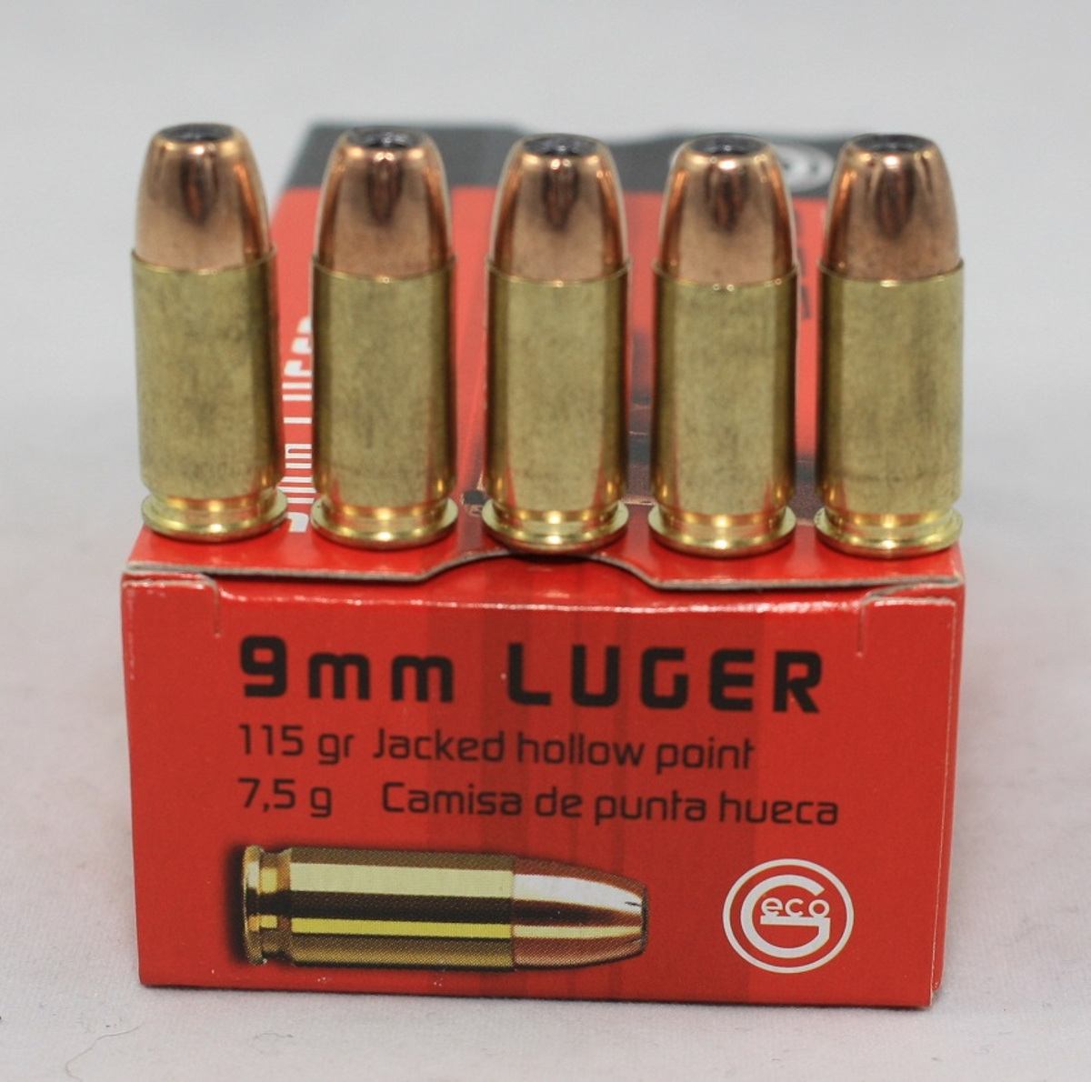 Geco 9mm Luger Hohlspitz 115gr.