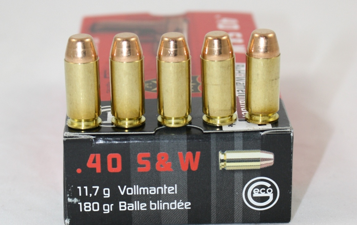 Geco .40 S&W FMJ Flat 180gr.